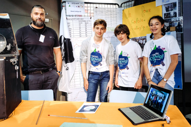 Le collège Padule et son projet "Fabrication d'un four écologique solaire" à la finale nationale du concours CGénail-collège