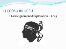 "Enseignement d'Exploration - LV3 Corse"
