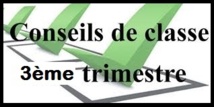 "Conseils de Classe - 3ème Trimestre 2016-2017" : Lundi 19 Juin 2017 (4èmes) / Mardi 20 Juin 2017 (5èmes) / Vendredi 23 Juin 2017 (6èmes) 