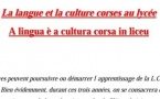 "A Lingua è a cultura corsa in liceu"
