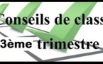 "Conseils de Classe - 3ème Trimestre 2016-2017" : Lundi 19 Juin 2017 (4èmes) / Mardi 20 Juin 2017 (5èmes) / Vendredi 23 Juin 2017 (6èmes) 