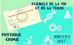"Diplôme National du Brevet 2017" : Disciplines retenues à l'épreuve de sciences du 29 Juin 2017