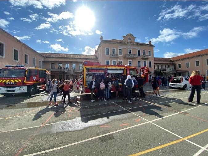 Démonstration de secours des pompiers du Rizzanese