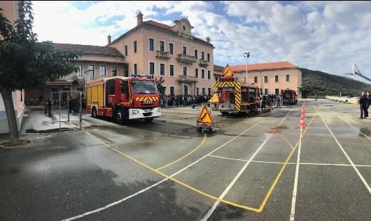 Démonstration de secours des pompiers du Rizzanese