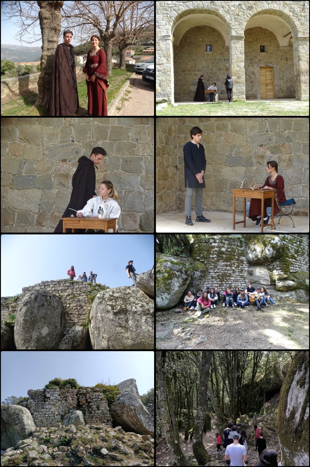 Étude et visite de sites valorisant le patrimoine insulaire. Présentation du projet à l'université de Corté. Étude et visite de sites valorisant le patrimoine insulaire. Présentation du projet à l'université de Corté.