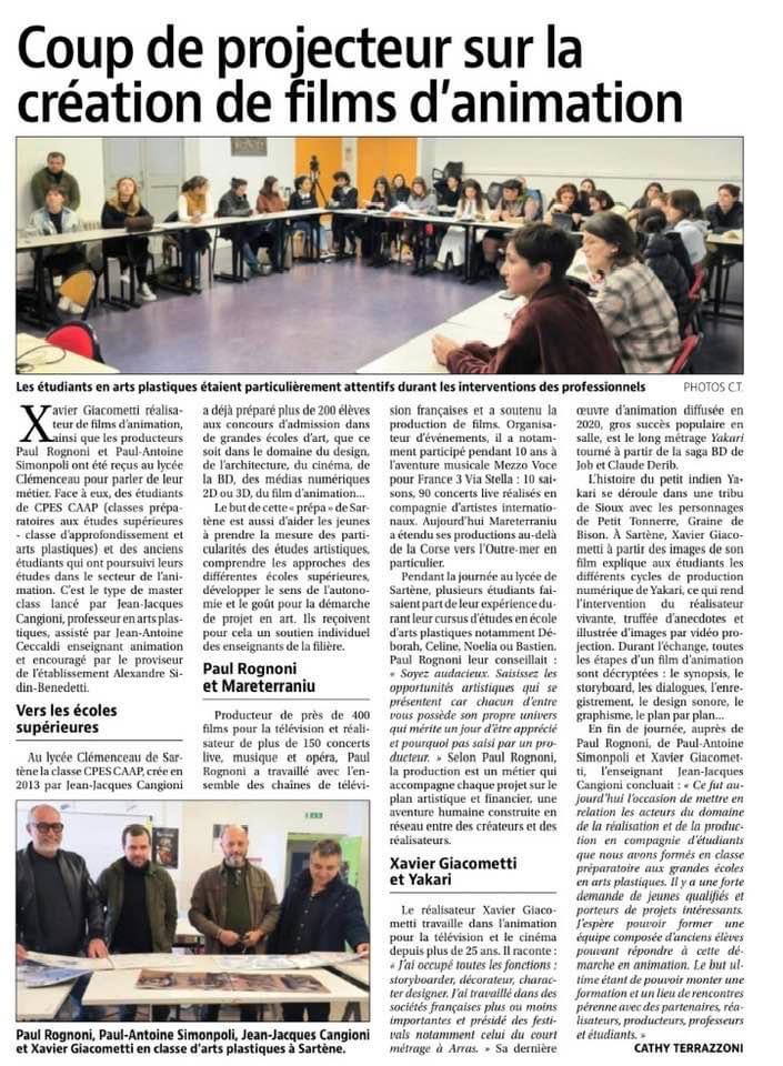Échange avec les élèves de la CPES Échange avec les élèves de la CPES