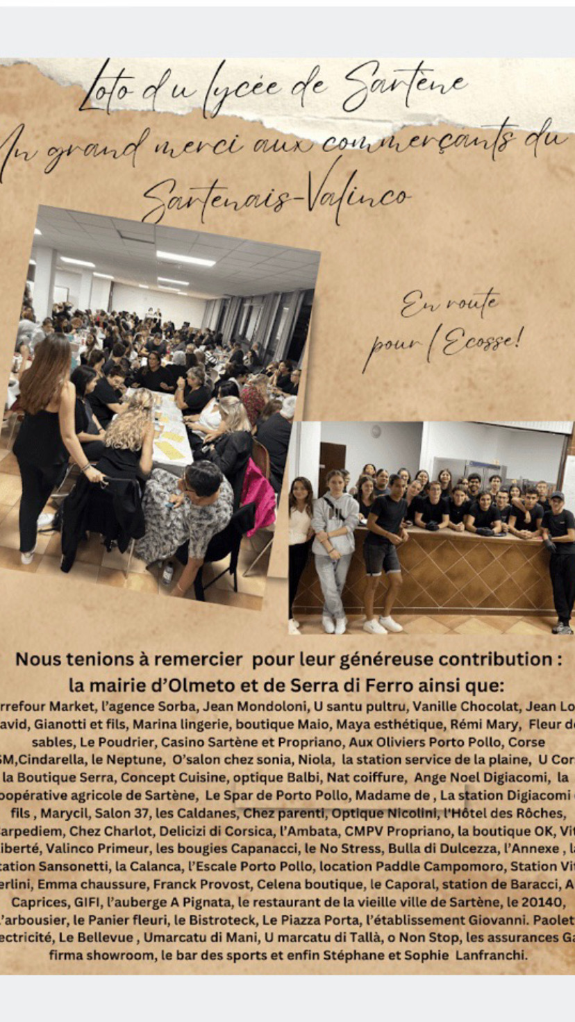 Loto au profit d'un voyage pour la classe de STMG : retour en images Loto au profit d'un voyage pour la classe de STMG : retour en images