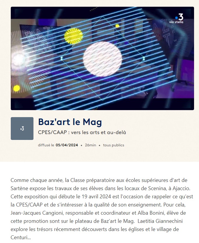 La CPES à l'honneur dans Baz-art le Mag La CPES à l'honneur dans Baz-art le Mag