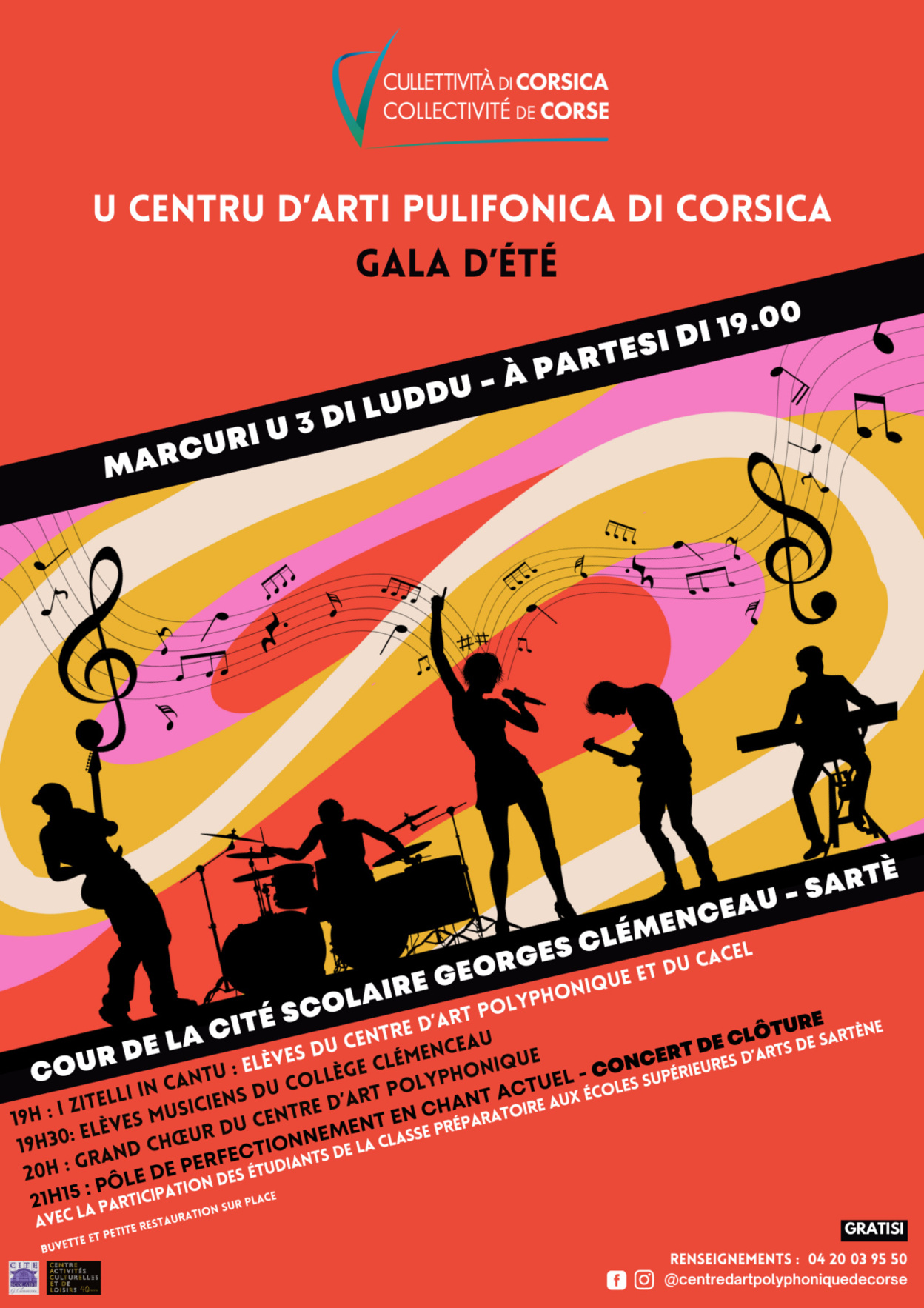 Le Gala d’été du Centre d’Art Polyphonique a eu lieu le mercredi 3 juillet dans la cour du lycée Le Gala d’été du Centre d’Art Polyphonique a eu lieu le mercredi 3 juillet dans la cour du lycée