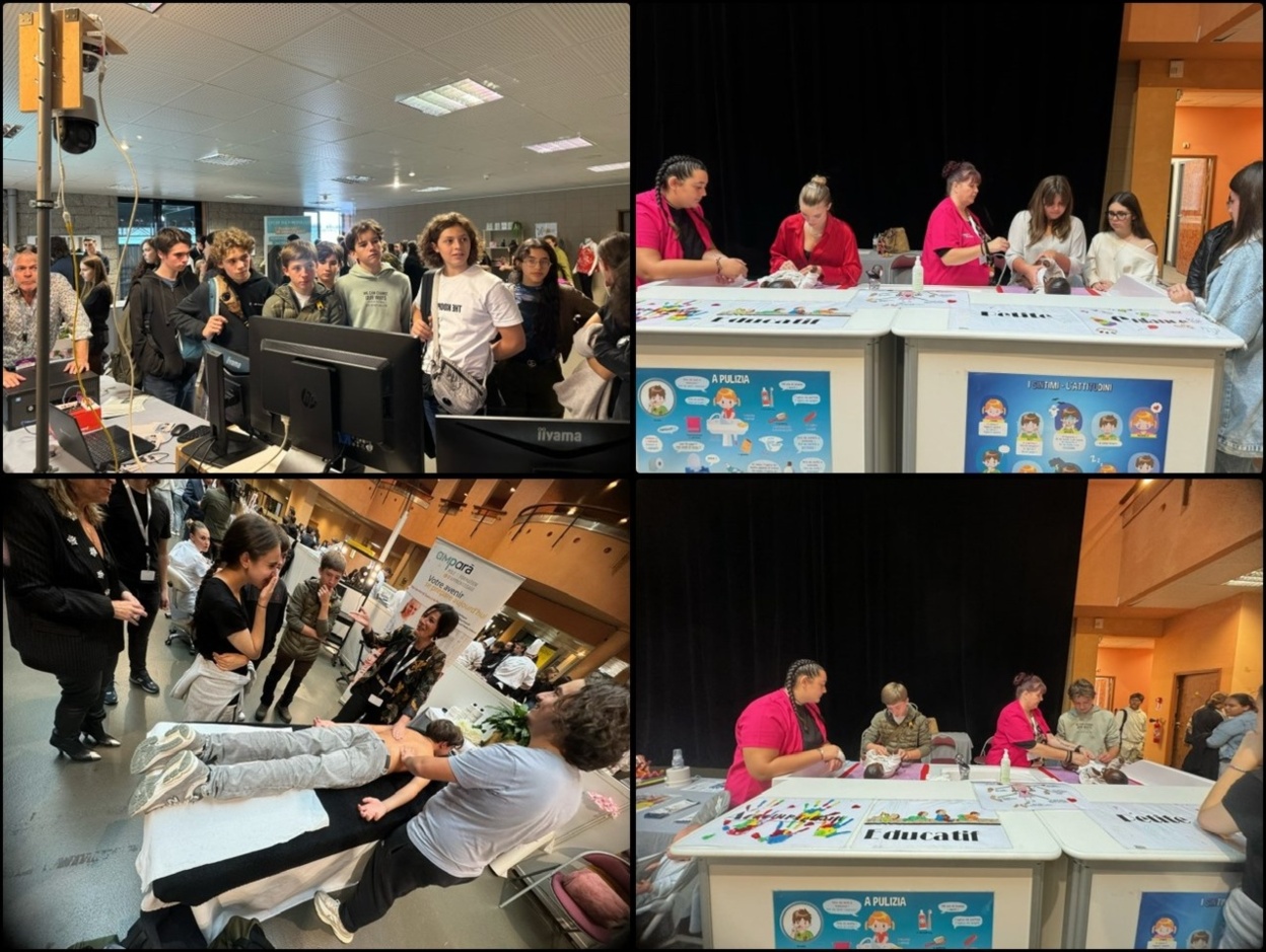 Salon de l'orientation sur Ajaccio avec les classes de 3° et CAP