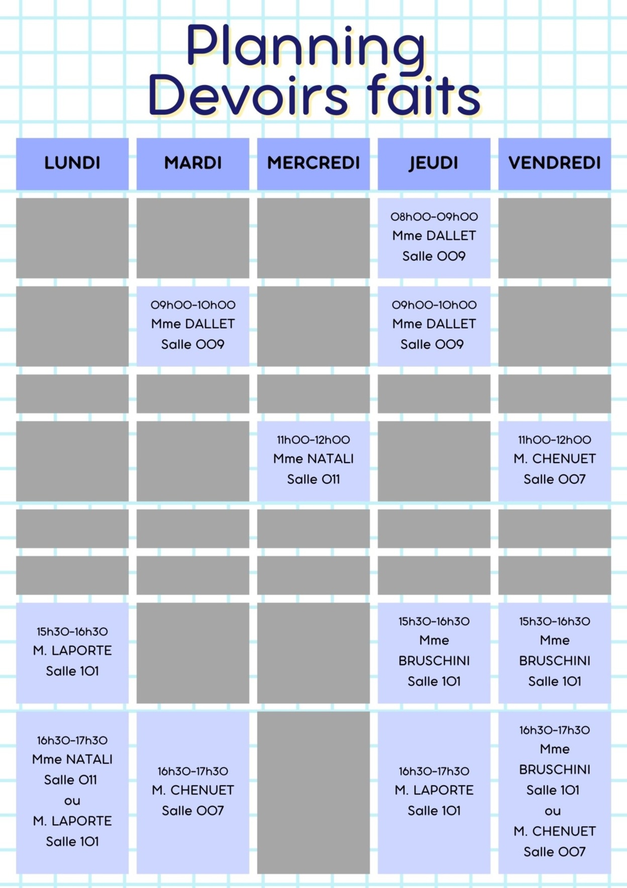 Devoirs faits Devoirs faits