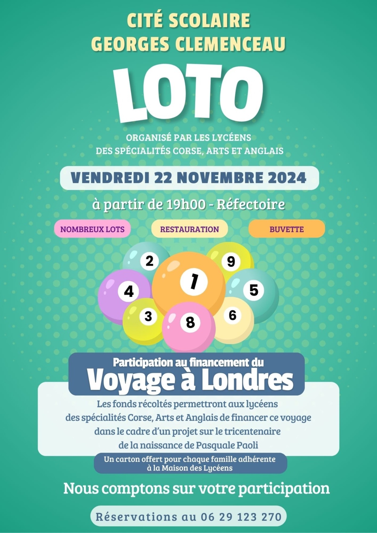 Loto des lycéens "Voyage Londres" Loto des lycéens "Voyage Londres"