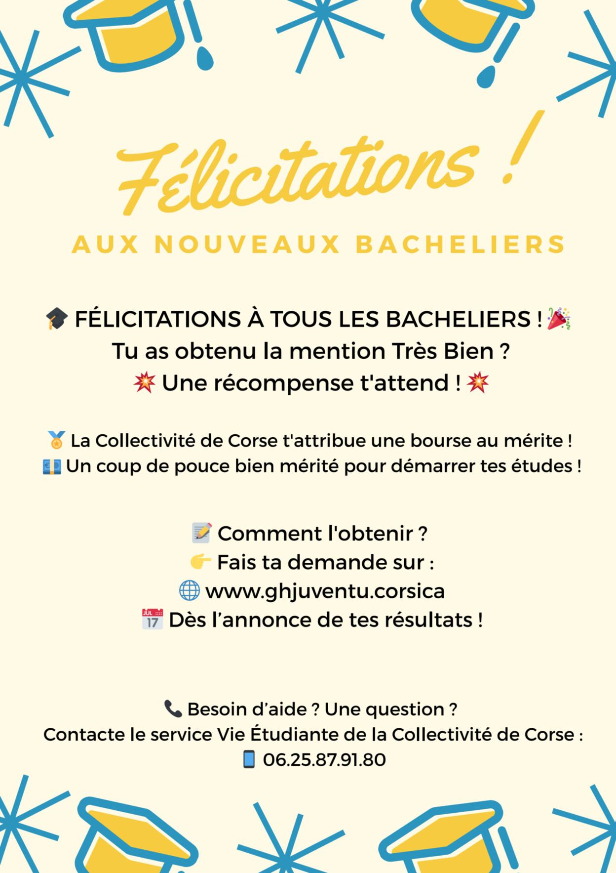 Félicitations aux nouveaux Bacheliers !