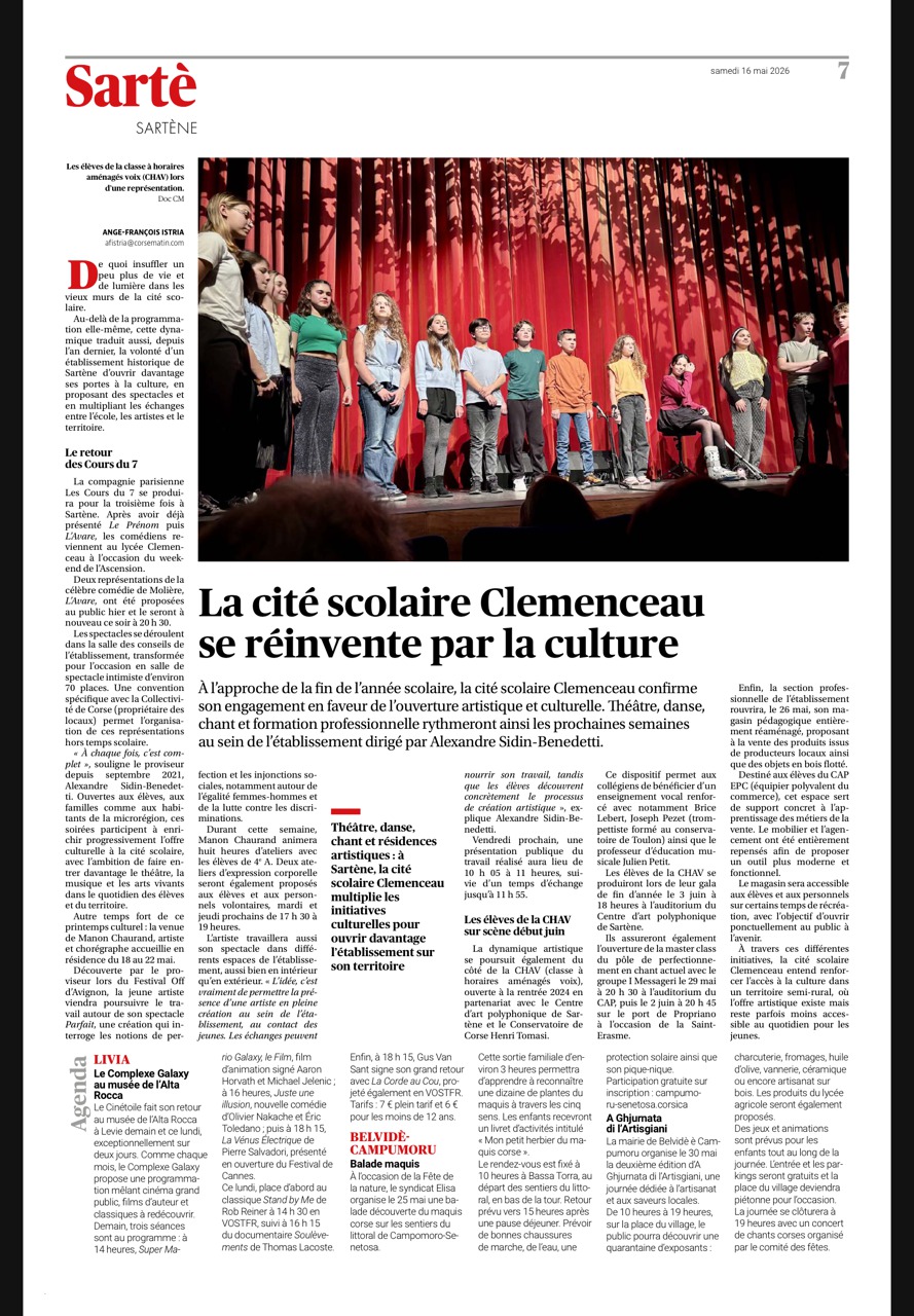 Article de Corse Matin