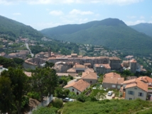 Vue de l'internat sur la ville de Sartène Vue de l'internat sur la ville de Sartène