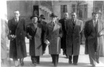 Années 40-45. De gauche à droite : Jacques Santarelli, Jean Cantara, Nicolas Pietri, Paul-Marie Grimaldi, Simon Nebbia, Antoine Nebbia. Collection privée Années 40-45. De gauche à droite : Jacques Santarelli, Jean Cantara, Nicolas Pietri, Paul-Marie Grimaldi, Simon Nebbia, Antoine Nebbia. Collection privée