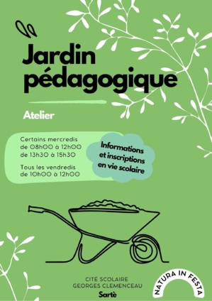 Atelier : Jardin pédagogique