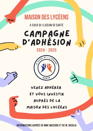 Campagne d'adhésion Maison de Lycéen (MDL)