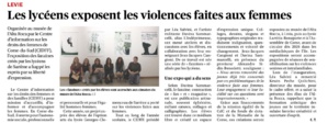 Exposition des lycéens et des élèves de la CPES au musée de L'Alta Rocca