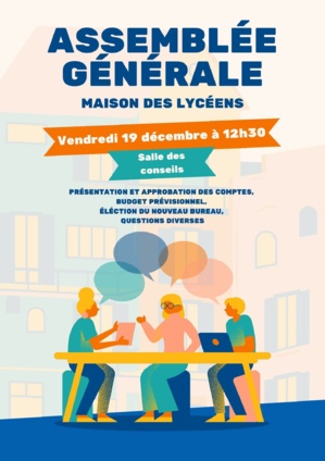 Assemblée générale de la MDL (Maison des lycéens)