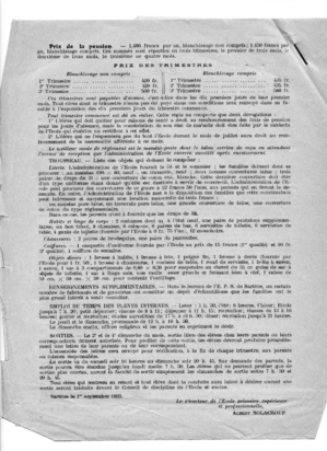 Renseignements relatifs au fonctionnement de l'EPS de Sartène en 1923 (p. 2). Archives municipales Renseignements relatifs au fonctionnement de l'EPS de Sartène en 1923 (p. 2). Archives municipales