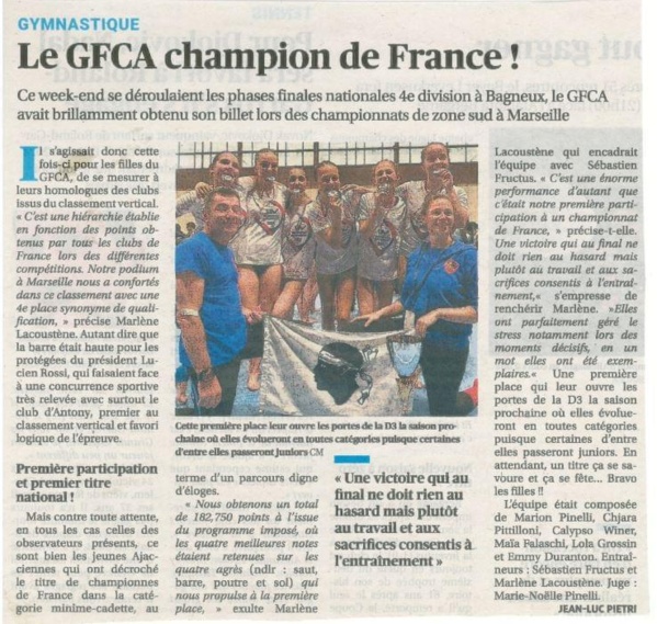 Article Corse Matin