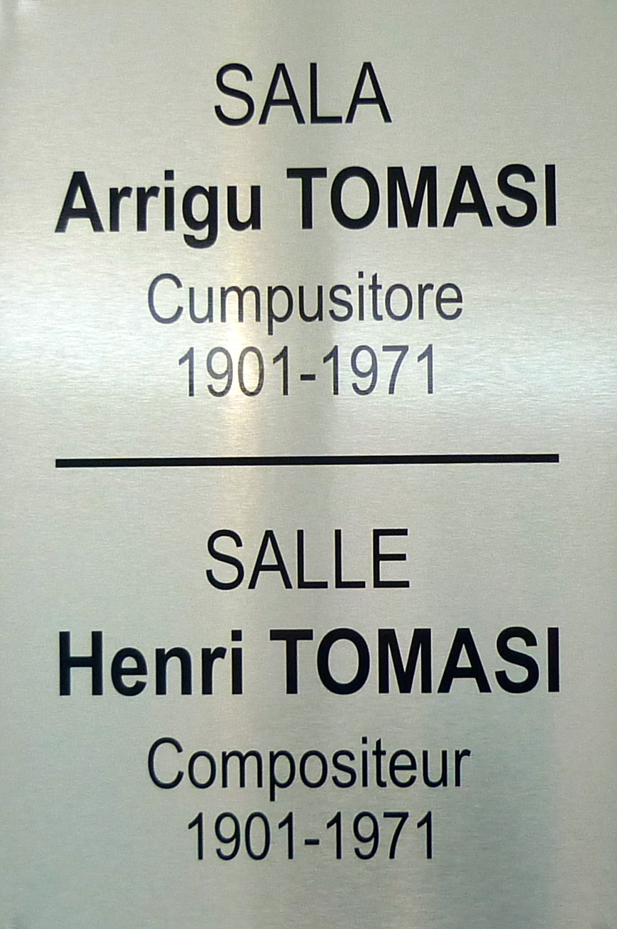 Plaque en hommage à Henri Tomasi