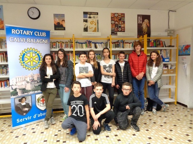 Rotary Club Calvi-Balagne : un chèque pour le F.S.E. du Collège - 04/04/2016