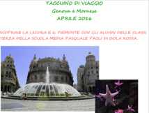 Livrets de voyage en Italie - 3ème - Avril 2016