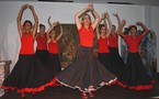 Las alumnas del taller de Flamenco