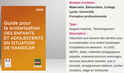 Handicap / ASH / école inclusive : les essentiels Handicap / ASH / école inclusive : les essentiels