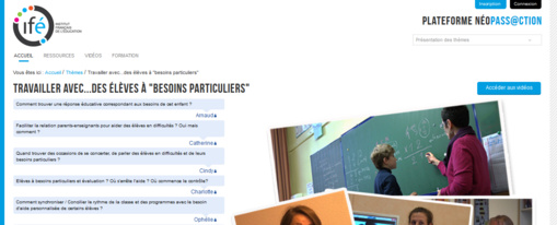 * Travailler avec...des élèves à "besoins particuliers" : Néopass@ction : INSTITUT FRANÇAIS DE L'ÉDUCATION (ifé) * Travailler avec...des élèves à "besoins particuliers" : Néopass@ction : INSTITUT FRANÇAIS DE L'ÉDUCATION (ifé)