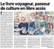 Le concept du "livre voyageur", initié par la Bibliothèque de Bastia et le lycée Jean Nicoli, dans la presse