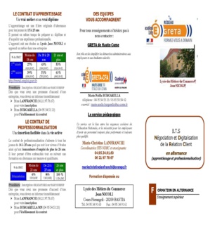 BTS NDRC : formation en apprentissage