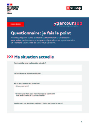 Je fais le point