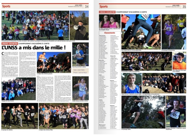 Cross de Corte le mercredi 4 décembre (rétrospective) Cross de Corte le mercredi 4 décembre (rétrospective)