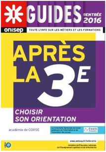 LE GUIDE ONISEP "Après la 3ème" EST EN LIGNE...