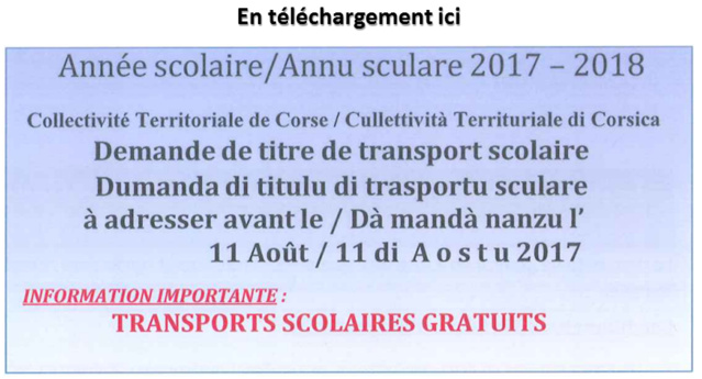 DOCUMENT DE DEMANDE DE TITRE DE TRANSPORT 2017-2018