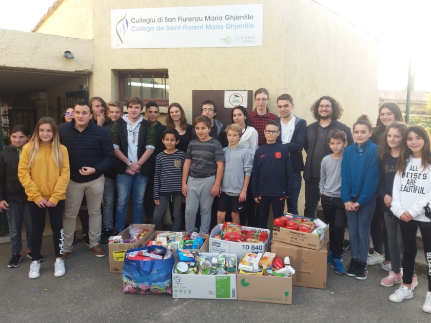 Solidarité au collège pour la Sant'Andria Solidarité au collège pour la Sant'Andria