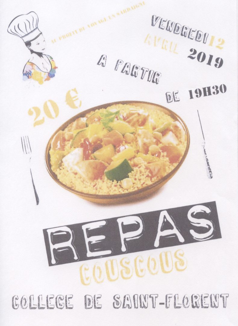 Repas au profit des voyages scolaires | Il faut réserver au plus vite... Repas au profit des voyages scolaires | Il faut réserver au plus vite...