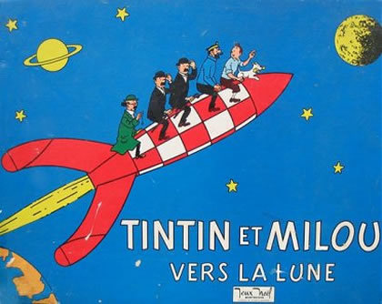 Tintin et l'espace