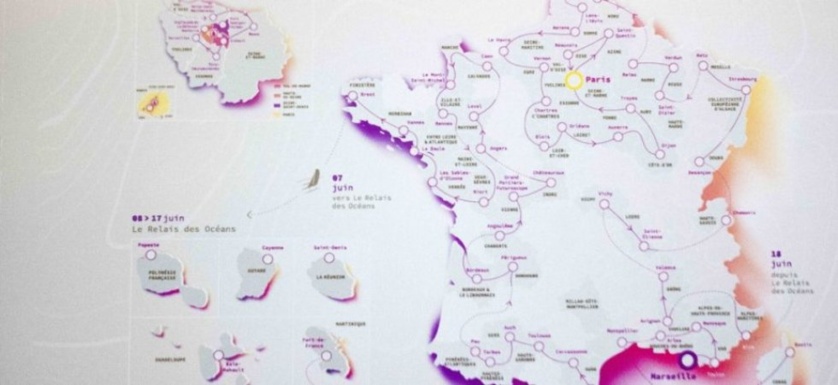 La carte détaillée du parcours de la flamme olympique en France avant les JO de Paris 2024 La carte détaillée du parcours de la flamme olympique en France avant les JO de Paris 2024