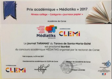 TARAMAG' lauréat du prix académique Médiatiks 2017